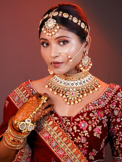 A powerful and confident pose from a student's portfolio shoot. This is the kind of image that helps them book clients.