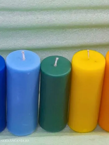 Brighten your space, one color at a time. Our colorful pillar candles are more than décor, they’re a pop of joy for your home.