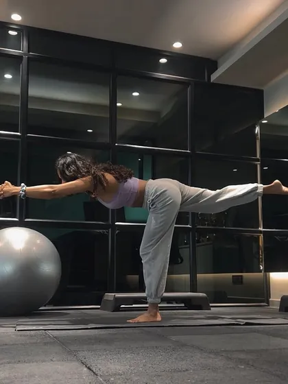 The warrior III pose is another excellent balancing asana. It strengthens the legs and core while teaching focus and control.