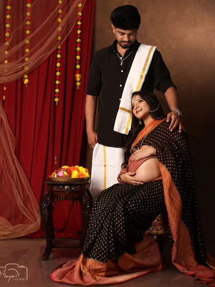 The loving gaze between this couple is beautifully captured in this classic, traditional setting.