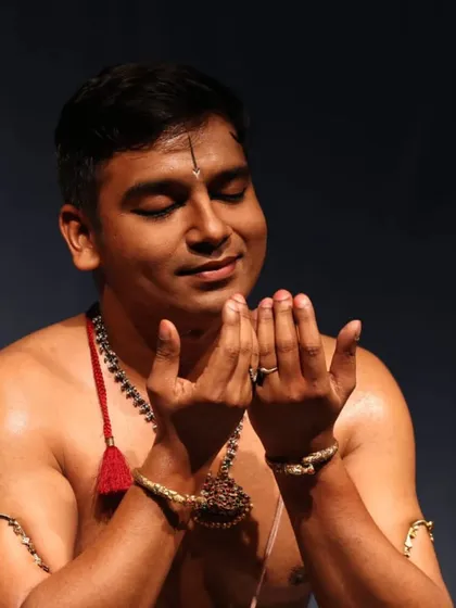 A moment of prayer and devotion from "Ras-e-Raskhan." It was a great delight to perform this piece before the wonderful Rasikas of Pune.