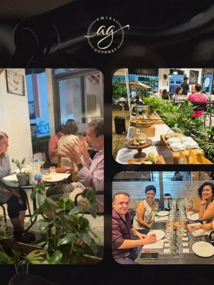 A collage from another one of our fantastic wine tasting nights. We uncorked the finest wines and indulged in unforgettable pairings.