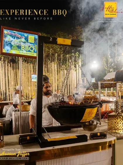 We bring the sizzle and excitement of a live BBQ pit directly to your event. Guests love the interactive experience of watching our chefs grill succulent kebabs and meats to smoky perfection right before their eyes.