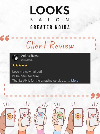 "Love my new haircut! I'll be back for sure." A happy client thanks Anil for the amazing service.