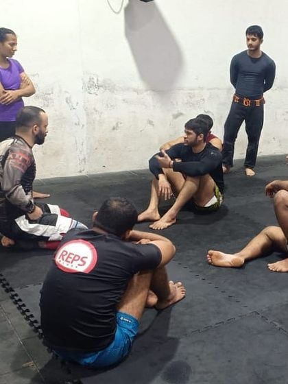 Post-training discussion is a big part of our process. Here, our HSR study group sits down to talk through techniques and concepts after a tough session.