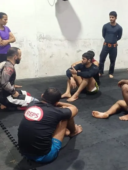 Post-training discussion is a big part of our process. Here, our HSR study group sits down to talk through techniques and concepts after a tough session.