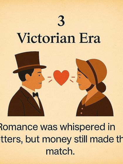 A look at the Victorian Era, where romance was whispered in letters but money still made the match.