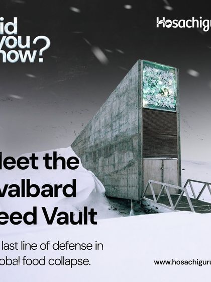 A look at the Svalbard Seed Vault, our last line of defense in a global food collapse. It’s a quiet reminder of how precious our agricultural biodiversity is.