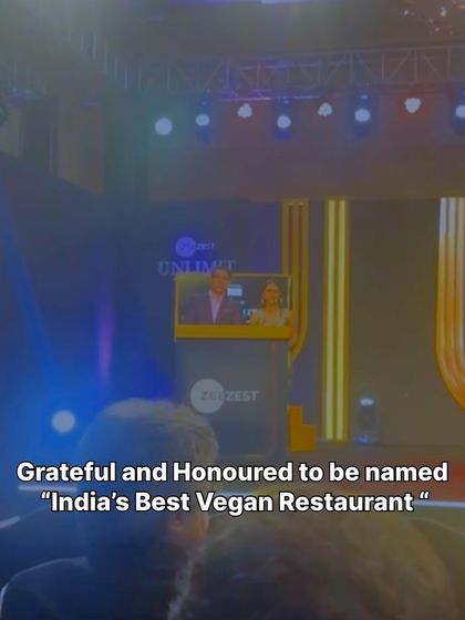 Grateful and honored to be named "India's Best Vegan Restaurant." This recognition fuels our passion to continue making a positive impact, one plant-based delight at a time.