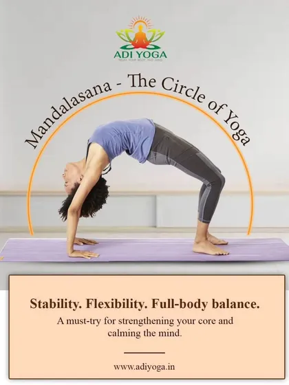 Mandalasana, or the Circle of Yoga, is a must try for full body balance. This pose strengthens the core, improves flexibility, and calms the mind all at once.