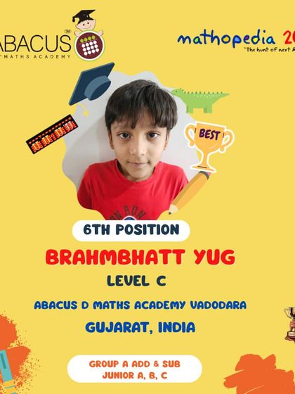 Abacus D Maths Academy - Educational Franchise & Teacher Training Mathopedia: Our Annual Competitions photo 131
