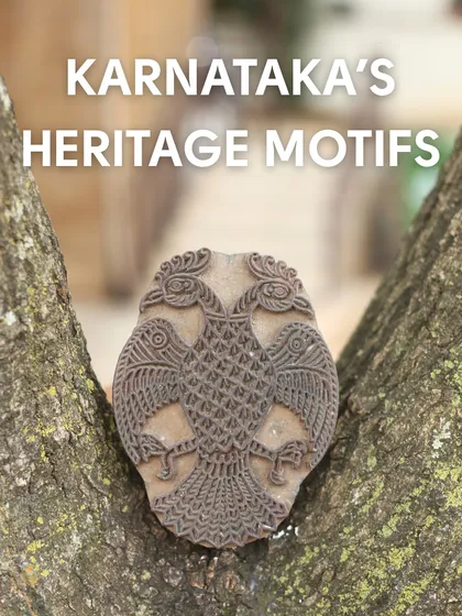 Our design practice is deeply rooted in Karnataka's rich heritage. We are proud custodians of vintage blocks featuring local motifs like the Gandabherunda, a mythological two-headed eagle, and silhouettes of the Vidhana Soudha.
