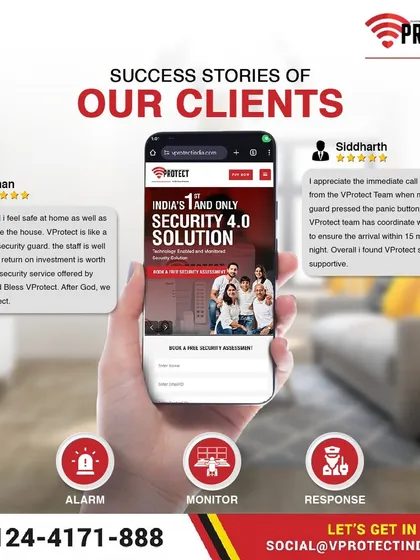 Here are two more success stories from our clients. From the 24/7 friendly security guard praised by an Air Force Veteran to the immediate call and police coordination after a panic button press, our reliability is proven time and again.