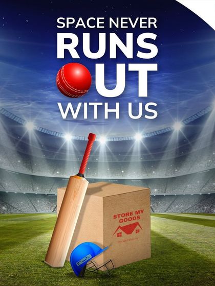 Don't let a lack of space ruin your cricket season. Make room for the match-day madness by storing your extra stuff with me. With my help, space never runs out.