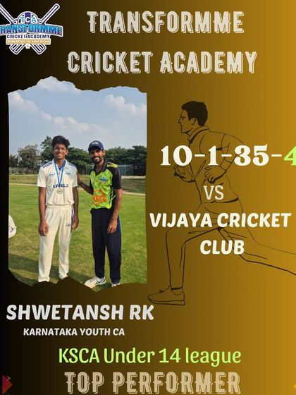 Transform Cricket Academy - Advanced Competitive Cricket Training The Record Breakers: Individual Player Achievements photo 35