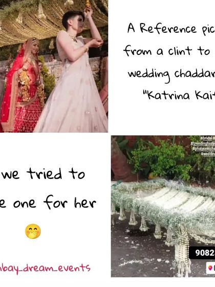 A client requested a 'Phoolon ki Chadar' inspired by Katrina Kaif's wedding, and I was happy to create this beautiful version for her special day.