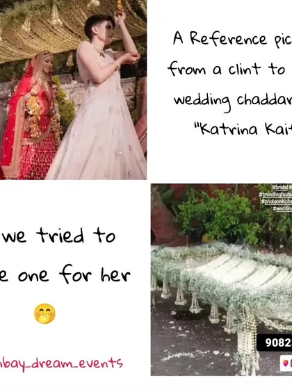 A client requested a 'Phoolon ki Chadar' inspired by Katrina Kaif's wedding, and I was happy to create this beautiful version for her special day.