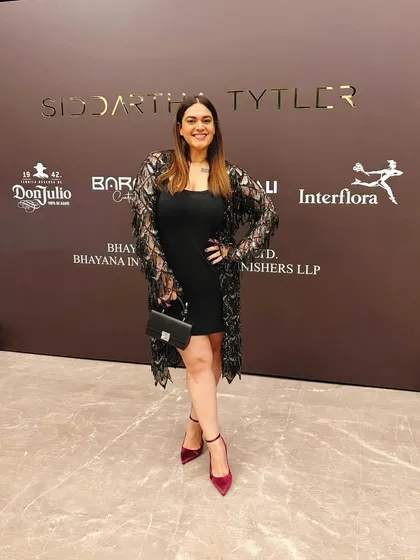 Kicking off couture season in a statement jacket by Siddartha Tytler. An all black look with a touch of shimmer is my signature, and this outfit perfectly captures that for a high fashion event.