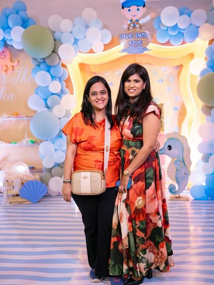 Me with the happy mom whose vision I brought to life. A smooth, collaborative process is just as important as the final result.