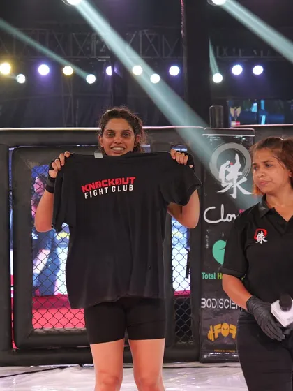 Kiran from our North Delhi branch celebrating her dominating victory at ACS 9.