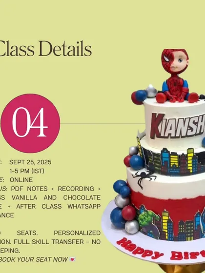 The class details for my Ganache Game Made Easy workshop. It's an online class with full skill transfer, personalized attention, and after-class support. No gatekeeping here!