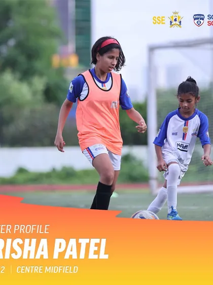 The first step towards a bigger stage. We are thrilled to announce that our talented midfielder, 12-year-old Prisha Patel, has been invited for the Maharashtra State Team trials.
