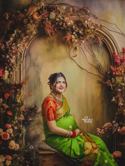 WonderBump Studio - Baby Shower Photography Traditional Saree Sessions photo 13