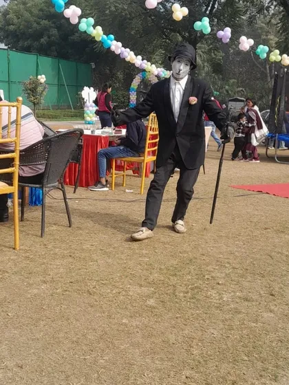 For a touch of classic comedy, you can hire our Charlie Chaplin mime artist. He brings silent-film era fun to any party with his iconic walk and mannerisms.