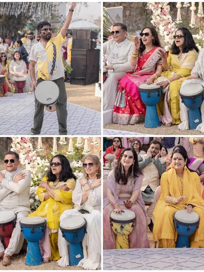 More moments from our colorful Haldi and Mehendi events, capturing the joy, laughter, and beautiful details.