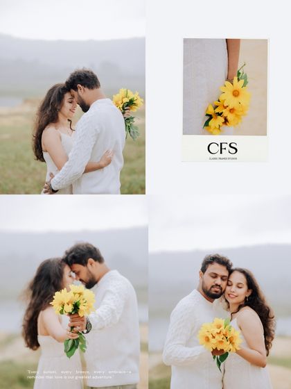 A collage of intimate moments with sunflowers, from a gentle hug to a shared smile, all bathed in soft, natural light.