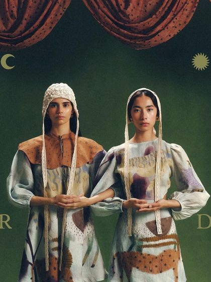 The lead campaign image for Cord's Summer '24 collection, featuring two models in complementary outfits.