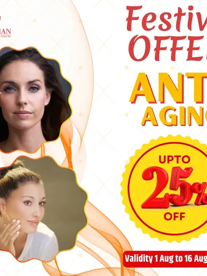 My festive offer includes up to 25% off on anti-aging treatments. It's a limited-time deal to help you look and feel your best during the celebrations.