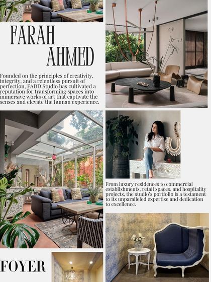 The feature spread in Foyer Magazine, showcasing some of our diverse projects, from luxury residences to hospitality spaces.