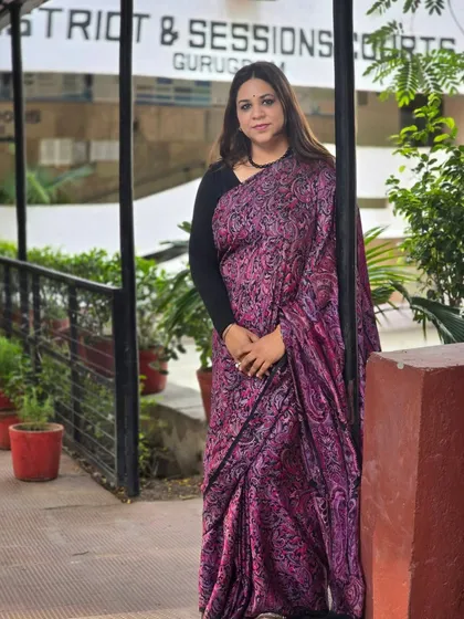Outside the District & Sessions Courts in Gurugram. I believe in reimagining women in power, not to be like men, but to bring our unique perspectives and values to the table.