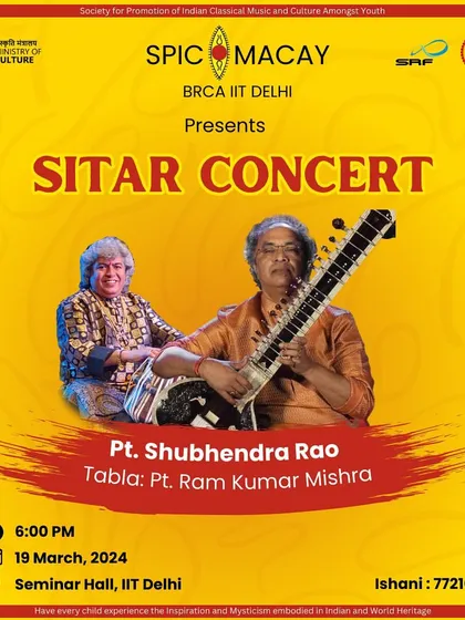 Glad to be performing for SPIC MACAY at IIT, New Delhi. These concerts are a wonderful way to introduce students to the depth of our classical traditions.