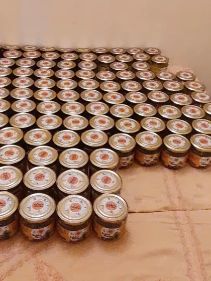 Our pickles, all packed and ready to be shipped to your home. Seeing so many orders go out is the biggest compliment to my mom's cooking, and we are so grateful for all the love.