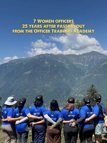 Seven women officers, 25 years after passing out from the Officer Training Academy, reunited on the Hampta Pass trek. This journey was more than a hike; it was a tribute to their sisterhood and the brothers-in-arms they lost.