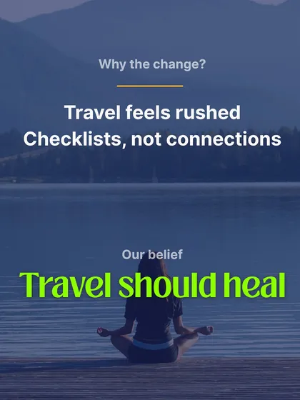 Some journeys change you forever. Ours began as Dorratrip, but we realized we were creating healing escapes. That's why we became Skaya, with the same soul dedicated to wellness and travel.