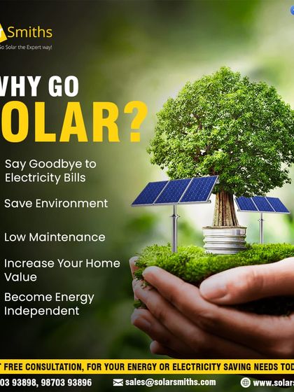 Why go solar? Say goodbye to electricity bills, save the environment, enjoy low maintenance, increase your home value, and become energy independent.