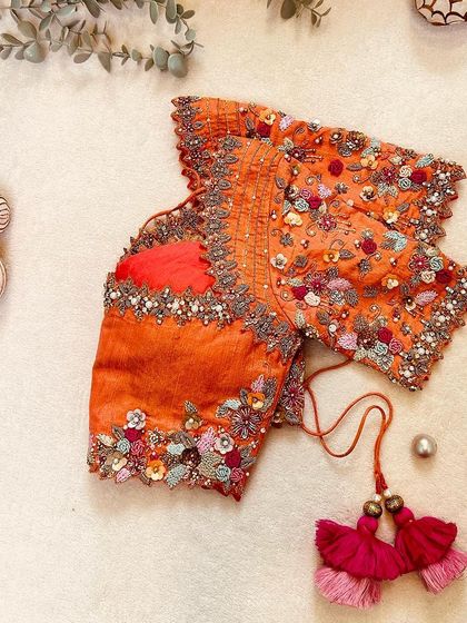 Blouse House by Mahitha Prasad - Custom Blouse Design & Embroidery A Closer Look: The Art of Embroidery photo 53