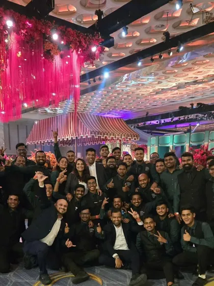 No event is too big for us. This photo shows our incredible crew of 250 bartenders after a massive three-day wedding celebration at Jio World Centre, Mumbai, where we delivered seamless service on a grand scale.
