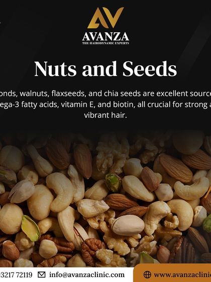 Nuts and seeds like almonds, walnuts, and flaxseeds are excellent sources of omega-3 fatty acids, vitamin E, and biotin. These are all crucial for growing strong and vibrant hair.