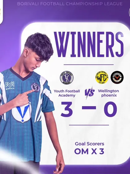 A fantastic 3-0 victory over Wellington Phoenix, powered by a stunning hat-trick from our player, Om. A brilliant performance in our blue and white kit.