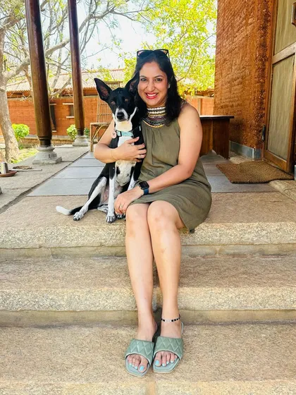 This is me with my muse and partner in crime, Mishti. Adopting her changed my life and set me on the path to becoming a dog trainer. She is a constant reminder of the incredible bond we can have with our dogs and inspires everything I teach.