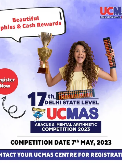 Win beautiful trophies and cash rewards at our State Level Competition. A motivational poster for aspiring champions.