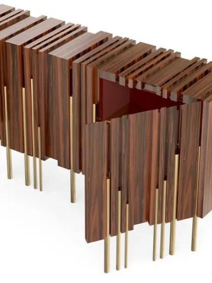 A duplicate image of the "Glory" sideboard, showing its interior.
