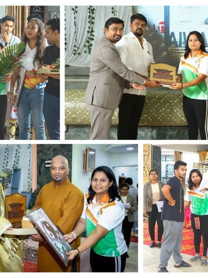 A collage from one of our events, celebrating achievements and honoring guests. Our cultural center is a community, and we celebrate our successes together.