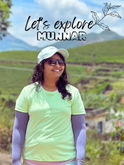 A graphic inviting you to explore Munnar with us.