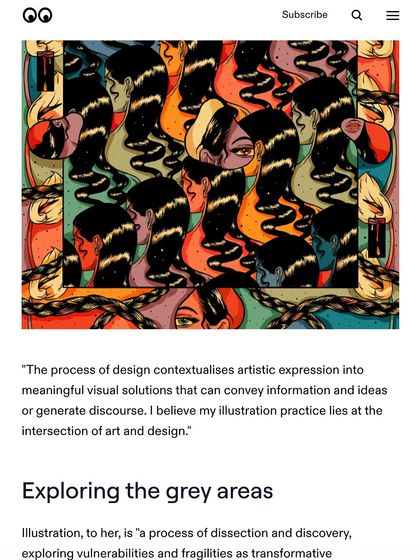 Another excerpt from my Creative Boom feature, where I discuss my process and the intersection of art and design.