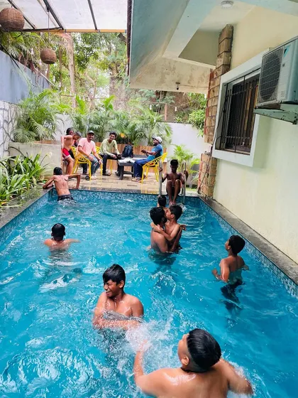 It's not just about the game, it's about the 'masti'. After a hard day on the field, our players cool off and bond in the swimming pool at our private bungalow in Lonavala. This is what a real cricket holiday looks like.